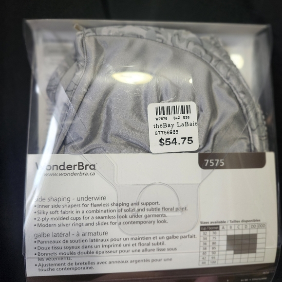 NEW Underwire Gray WonderBra - Picture 2 of 3